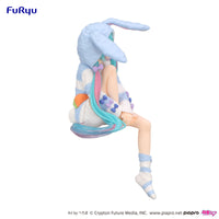 Character Vocal Series 01 Hatsune Miku Noodle Stopper Figure Rabbit Ear Hood Pajama Blue Color Version
