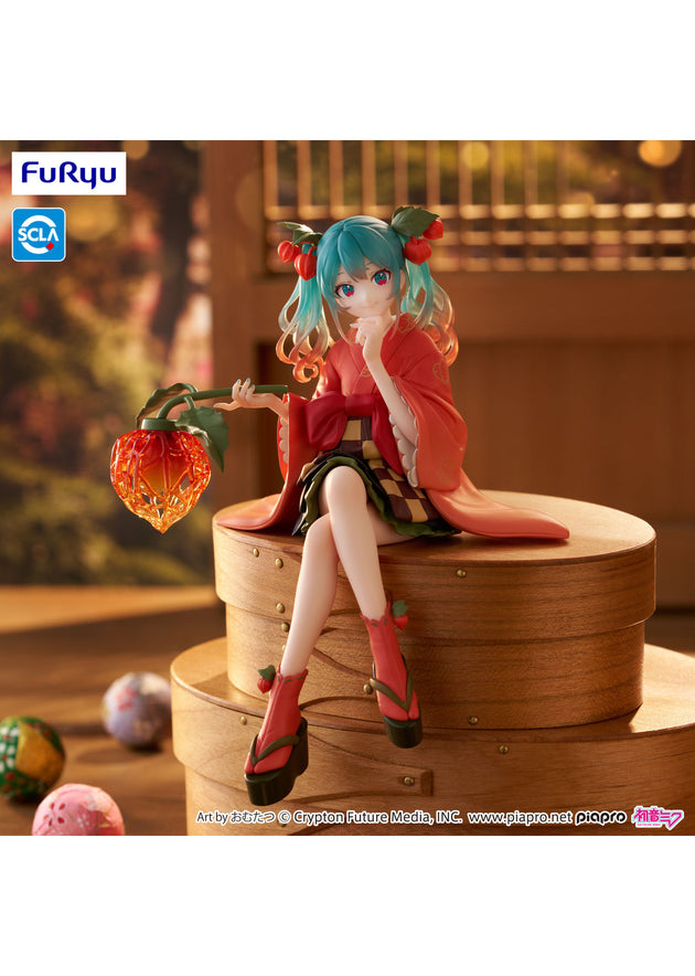 Character Vocal Series 01: Hatsune Miku: (Noodle Stopper) Sitting Figure -Flower Fairy Winter Cherry- (FURYU)