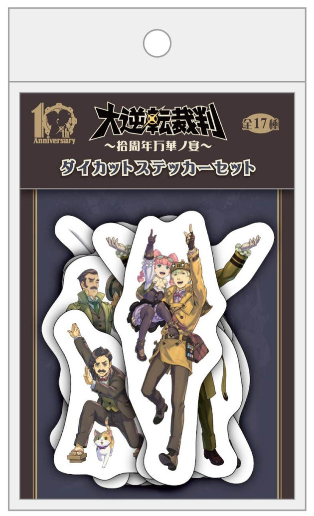 The Great Ace Attorney 10th Anniversary Die-cut Stickers