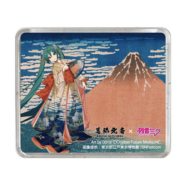 Katsushika Hokusai x Hatune Miku 3D Magnet Thirty-six Views of Mount Fuji Fine Wind, Clear Morning