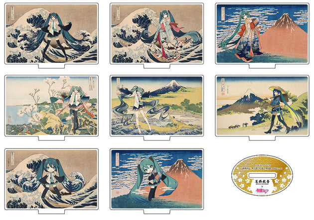 Katsushika Hokusai x Hatune Miku Acrylic Stand