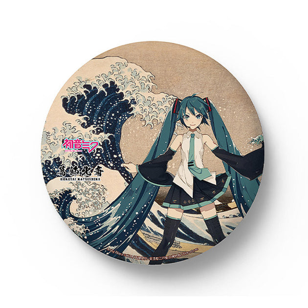 Hatsune Miku Katsushika Hokusai iXima Large Pinback Button The Great Wave off Kanagawa