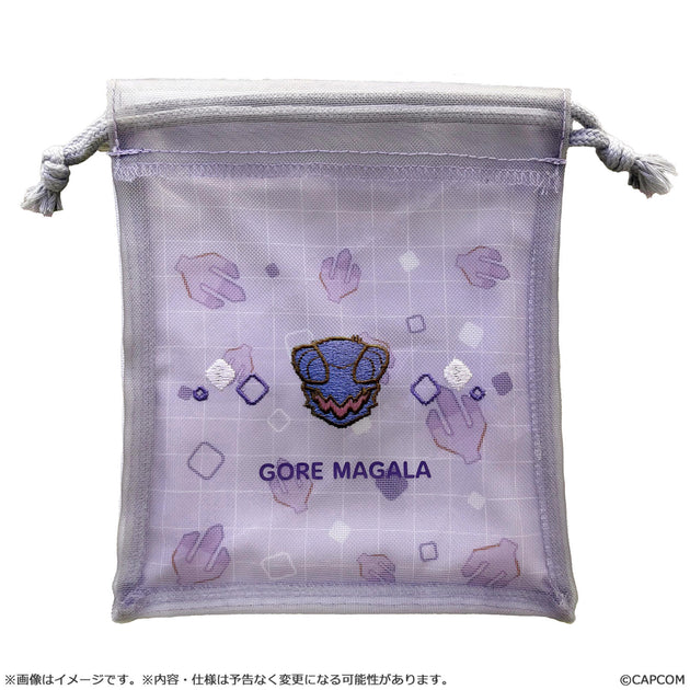 Monster Hunter Chibi Style Mesh Drawstring Pouch Gore Magala