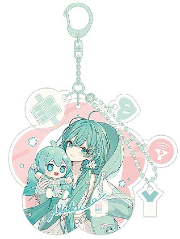 Character Vocal Series 01 Hatsune Miku Miku Hug Series Acrylic Keychain Flower Version