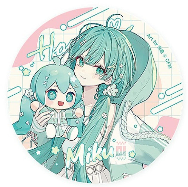 Character Vocal Series 01 Hatsune Miku Miku Hug Series Pinback Button Flower Version