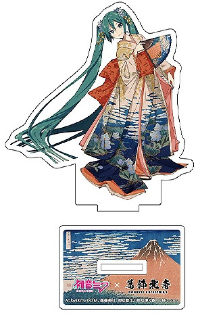 Hatsune Miku Katsushika Hokusai iXima Die-Cut Acrylic Stand Fine Wind, Clear Morning