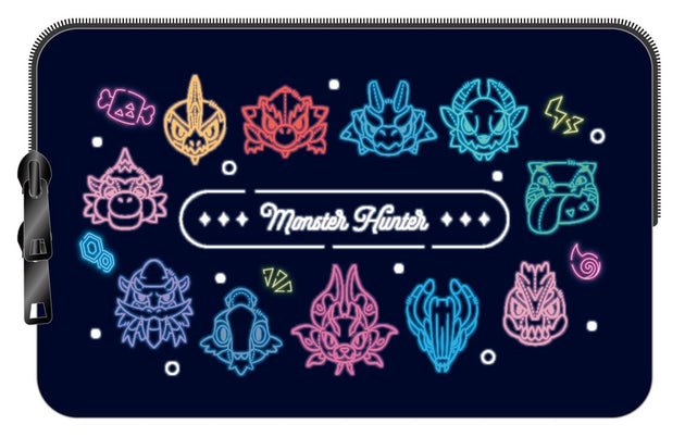 Monster Hunter Chibi Style Pouch Neon Themed