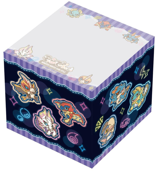 Monster Hunter Chibi Style Memo Block Neon Themed