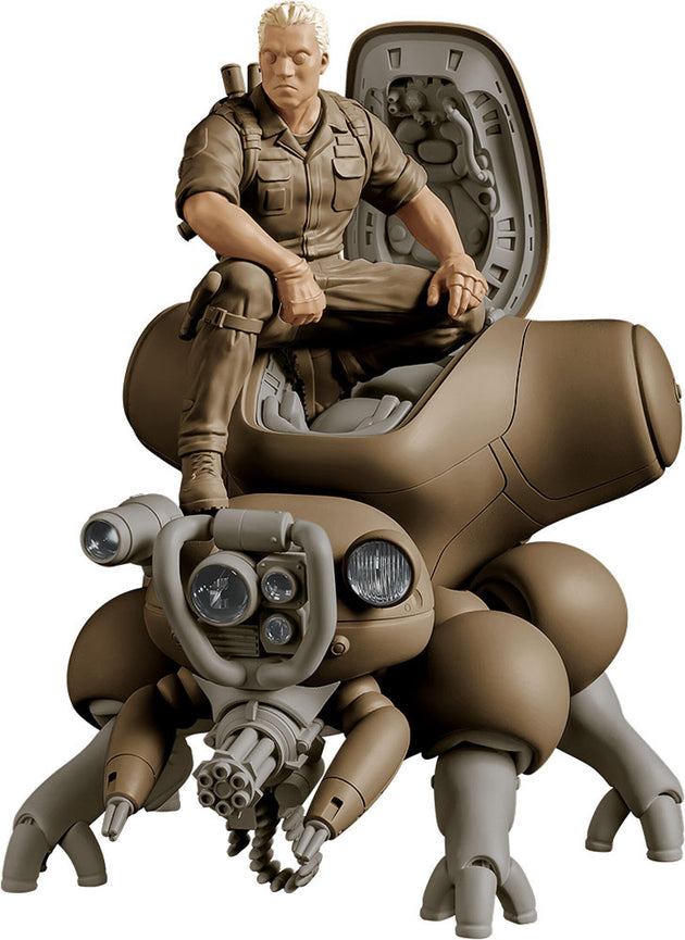 Ghost in the Shell Manga Edition PLAMAX Minimum Factory MF-95 Batou with Fuchikoma 1/20 Scale