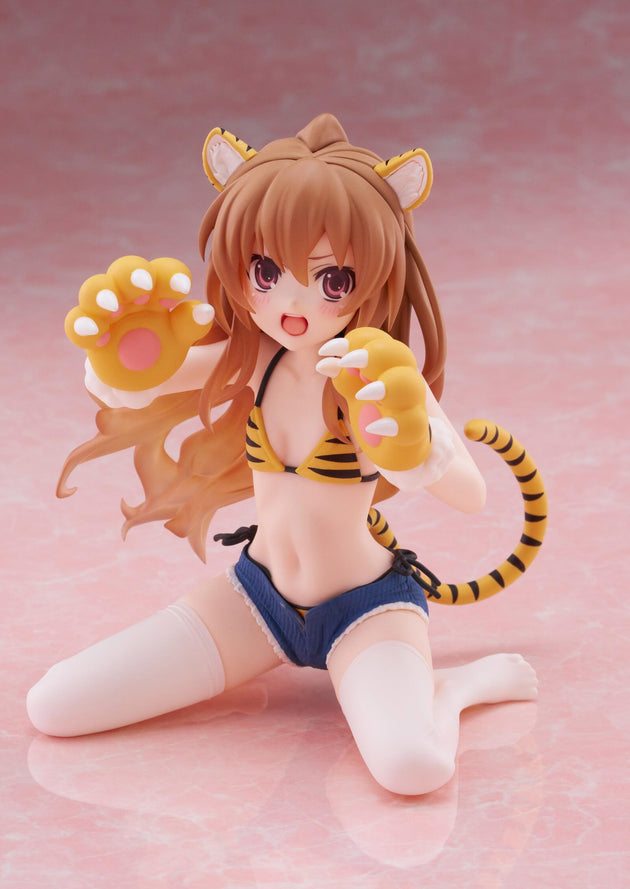Toradora! Desktop Cute Figure Taiga Aisaka (Tiger Costume Swimwear Version)