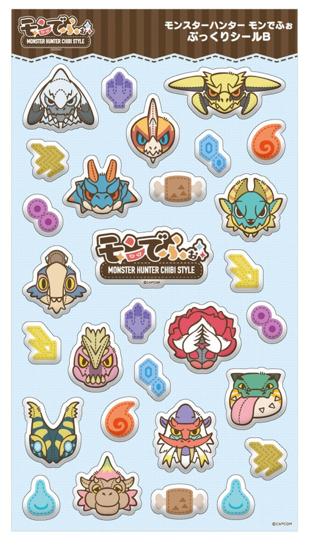 Monster Hunter Chibi Style Soft Sticker B