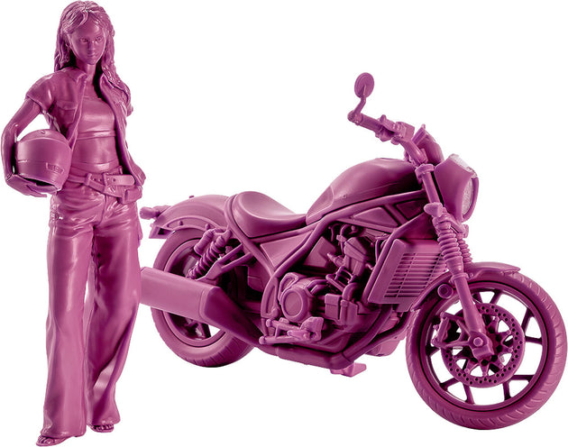 PLAMAX MF-101 Riders Portrait Honda Rebel 1100 Wine Red 1/20 Scale