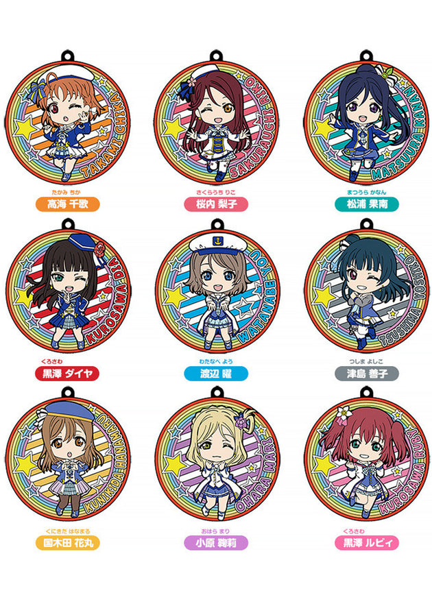 LoveLive! Sunshine!! Nendoroid Plus Collectible Rubber Coaster Keychains: Bokura wa Shitteru yo (BOX OF 9)