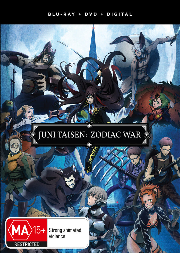 Juni Taisen Zodiac War Complete Season 1 (Eps 1-12) Dvd / Blu-Ray Combo