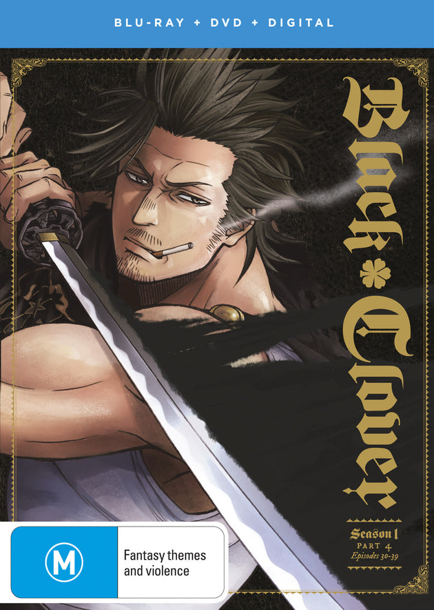 Black Clover Season 1 Part 4 (Eps 30-39) Dvd / Blu-Ray Combo