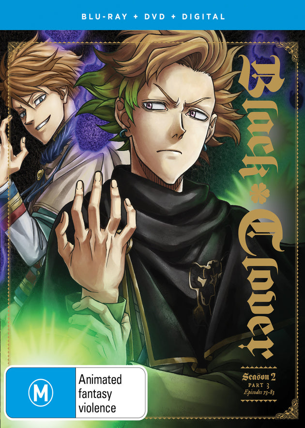 Black Clover Season 2 Part 3 (Eps 73-83) Dvd / Blu-Ray Combo