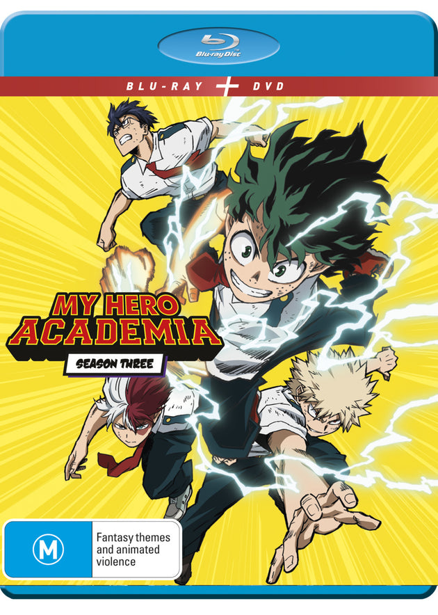 My Hero Academia Complete Season 3 Dvd/Blu-Ray Combo