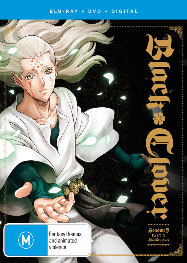 Black Clover Season 3 Part 2 (Eps 113-120 ) (Dvd / Blu-Ray Combo)