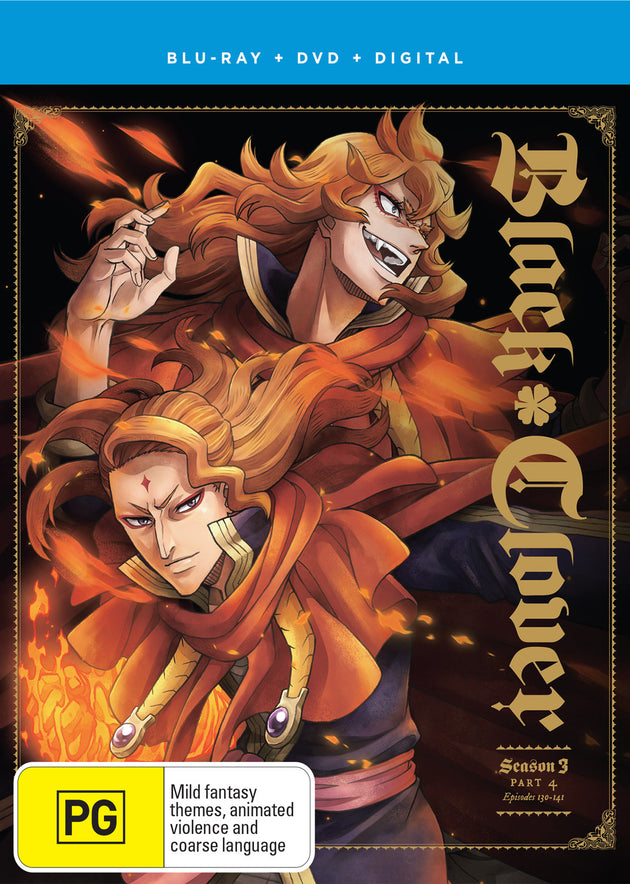 Black Clover Season 3 Part 4 (Eps 130-141) (Dvd / Blu-Ray Combo)