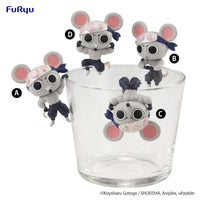 Demon Slayer: Kimetsu no Yaiba: Chokotto Hikkake Figure Petit - Muki Muki Mouse - Set of 4 (FuRyu)