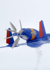 The Wings of Honneamise: Oukoku Air Force Fighter Schira-DOW 3rd (Two-seater) 1/72 Scale Plastic Kit (PLUMPMOA)