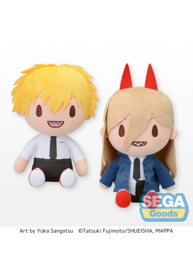 Chainsaw Man: Prize Plush Sangatsu Youka - Denji & Power - Set of 2 (SEGA)