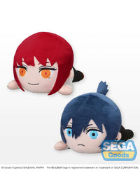 Chainsaw Man: NESOBERI (Lay-Down) Prize Plush - Makima & Aki - Set of 2 (SEGA)