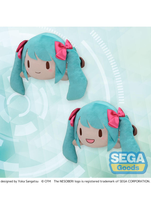 Hatsune Miku: Fuwapetit NESOBERI (Lay-Down) M Plush Hatsune Miku 16th Anniversary - Set of 2 (SEGA)