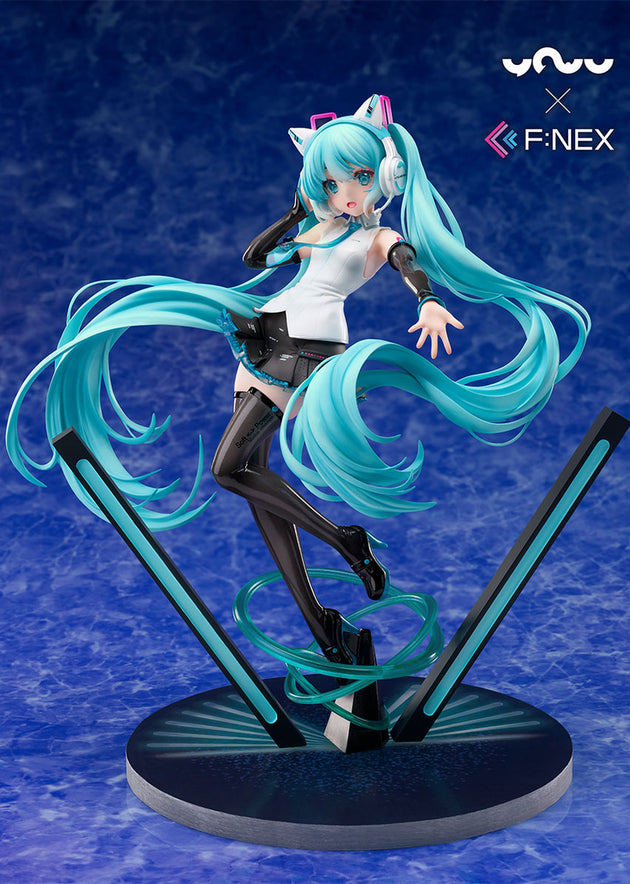 Hatsune Miku: [YOWU x F:NEX] Cat Ear Headphone Ver. 1/7 Scale Figure (FURYU)