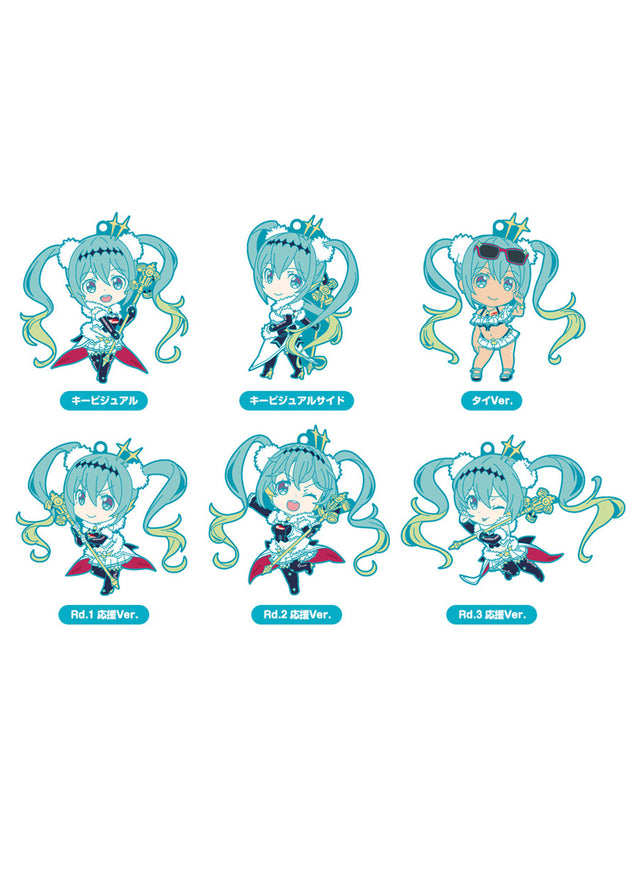 Racing Miku 2018 Ver. Nendoroid Plus Collectible Rubber Keychains (Set of 6)