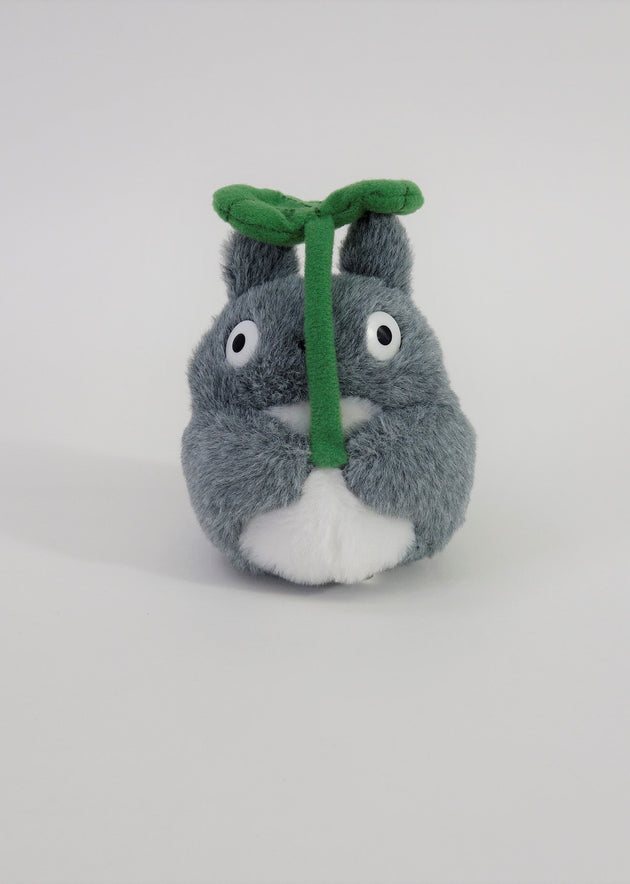 Studio Ghibli Plush: My Neighbor Totoro - Fluffy Totoro Beanbag with Leaf [Sun Arrow]