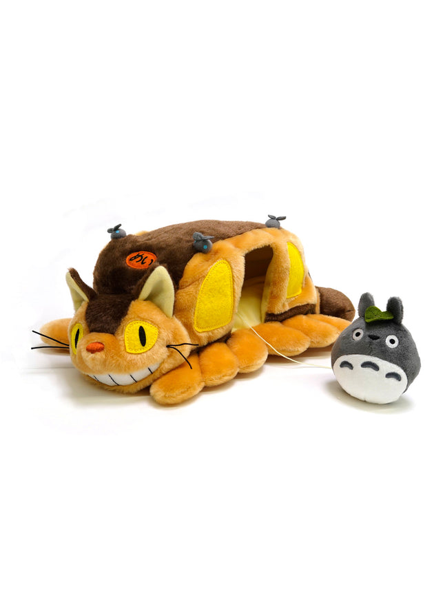 Studio Ghibli Plush: My Neighbor Totoro - Cat Bus with Totoro (M) [Sun Arrow]